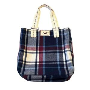 y2k Hollister plaid shoulder tote bag